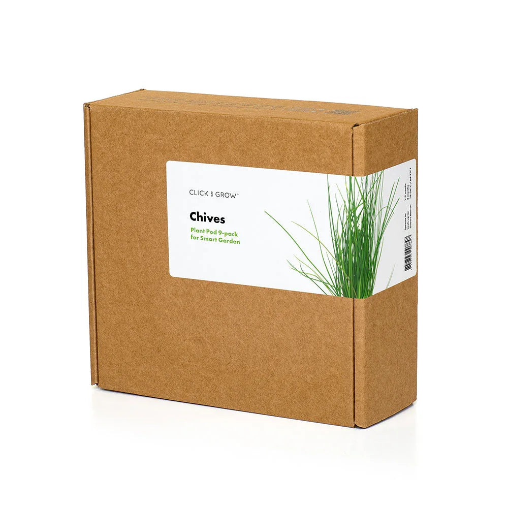 Braune Kartonbox für Click & grow Schnittlauch Pflanzenkapseln, 3er-Pack