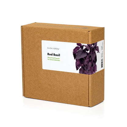 Pflanzkapsel-Refill Box, roter Basilikum 3er Pack