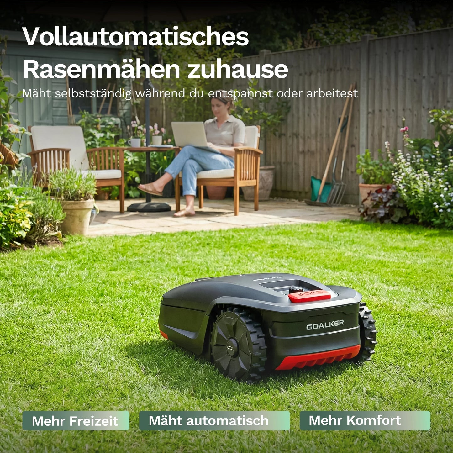 Goalker H1 – Robot cortacésped sin cable perimetral