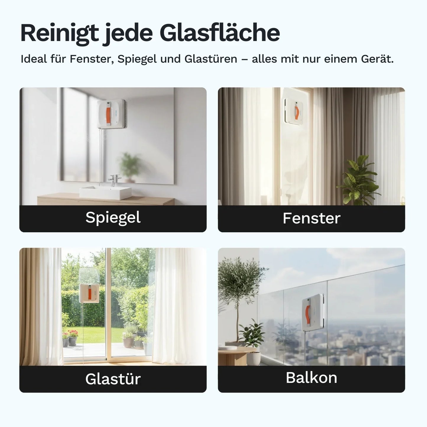 Lazurec A9 Pro Robot lave-vitres – Pour un nettoyage intelligent et sans effort des fenêtres