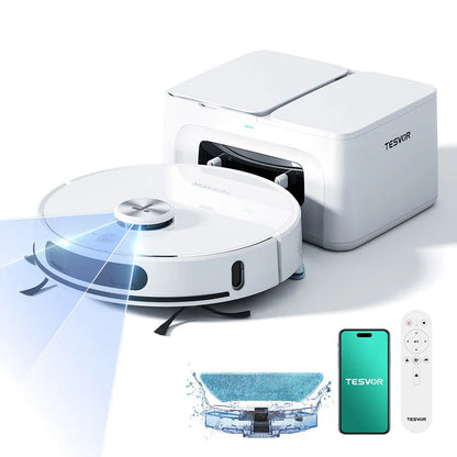 Tesvor S8 Max Vacuum and Mop Robot Package Contents