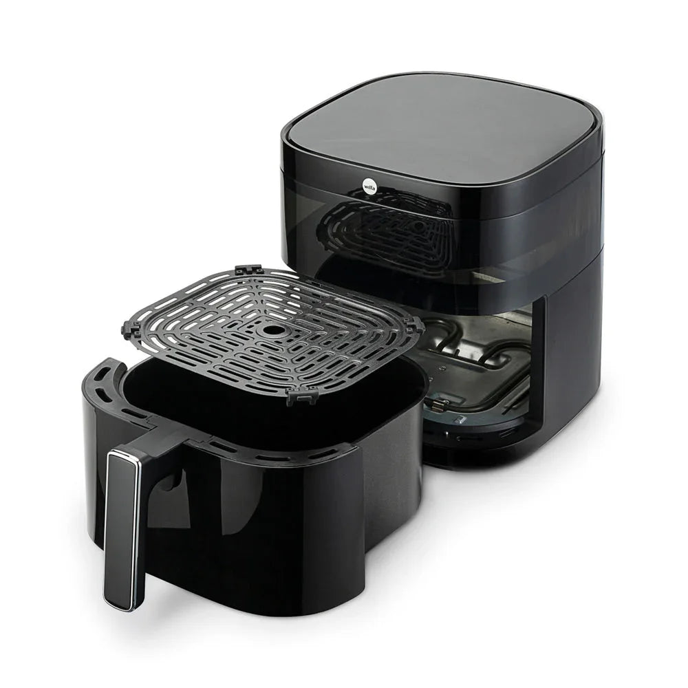 Wilfa Dualfryer Airfryer mit geöffneter Schublade und Gareinsatz