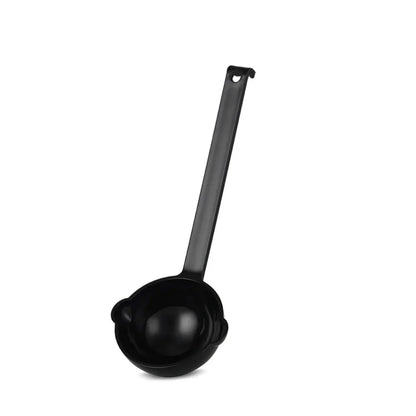 Schöpfer für Waffelteig, schwarz, langer Griff