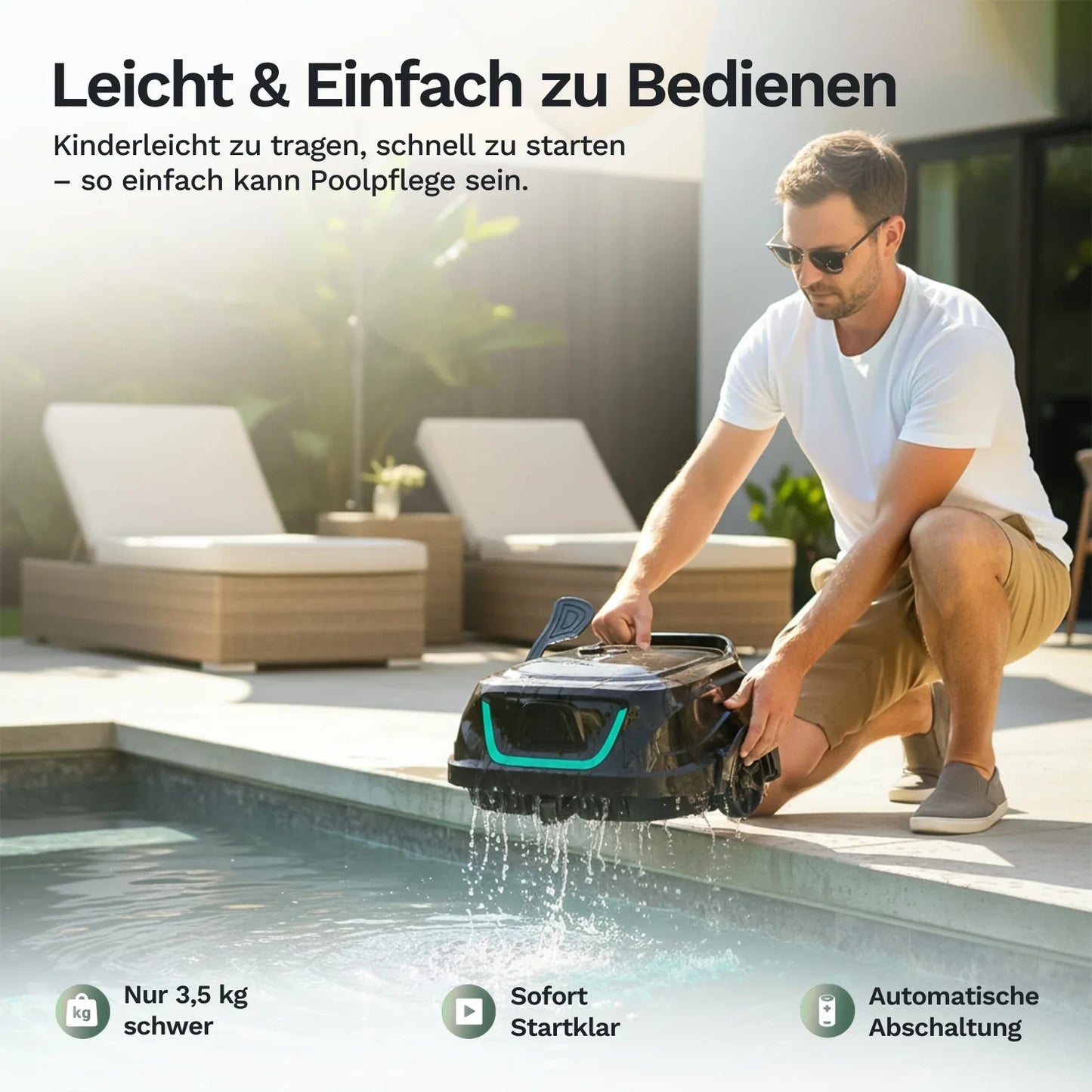 Wybotics Wybot A1 - Akku Poolroboter mit Timerfunktion