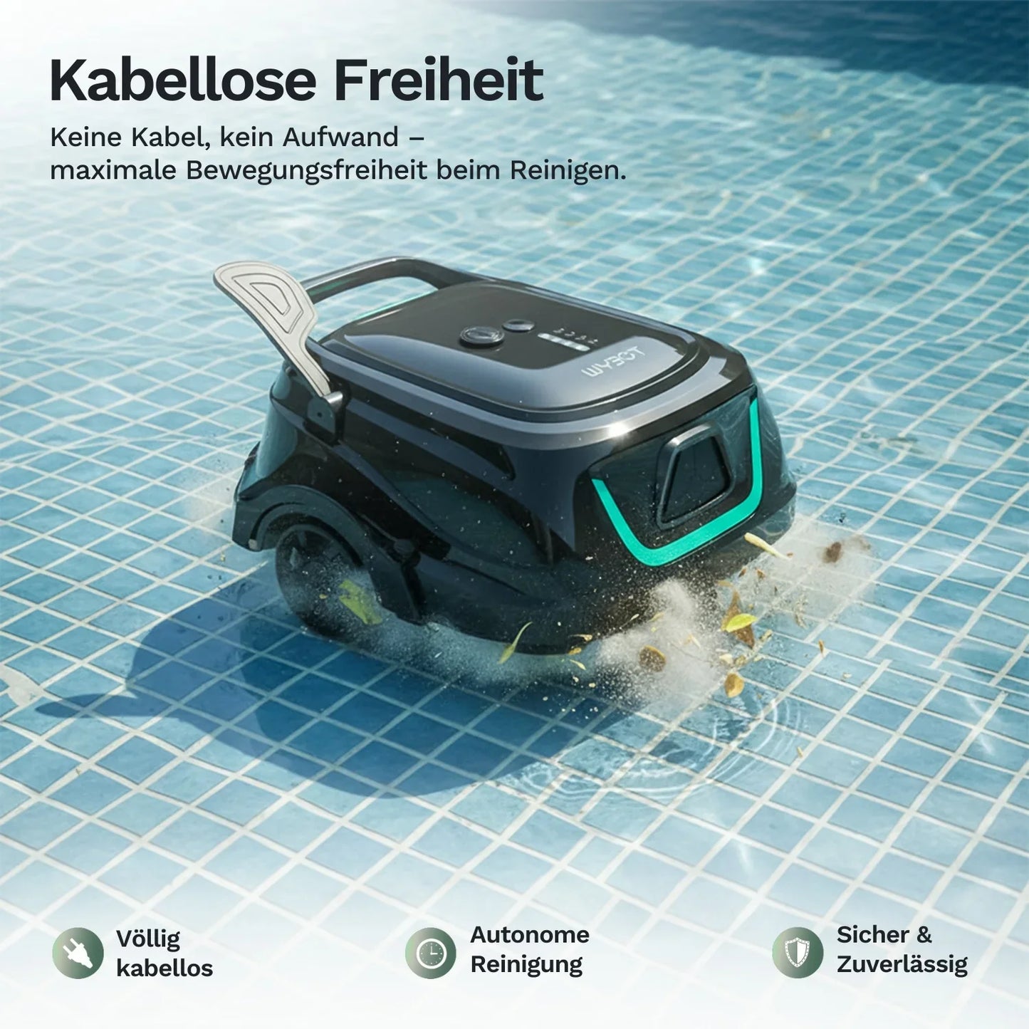 Wybotics Wybot A1 - Akku Poolroboter mit Timerfunktion